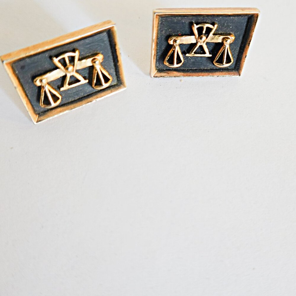 Vintage Scales of Justice Cufflinks